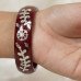 Forest Bloom Silver Bangle