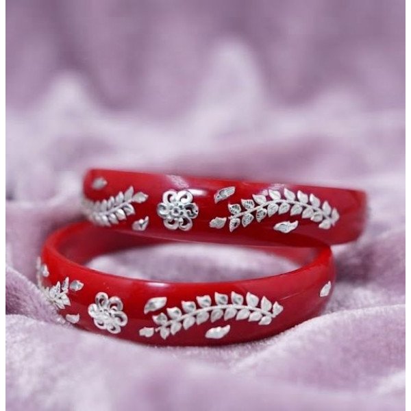Rakta Pushpa Designer Silver Pola