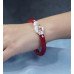 Evergreen Red Floral Silver Pola Set