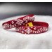 Timeless Floral Red Silver Pola Pair