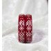 Silver Leaf Designer Red Pola Bangle