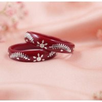 Rakta Pushpa Silver Pola Pair