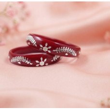 Rakta Pushpa Silver Pola Pair