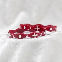 Rakta Pushpa Silver Pola Bangle