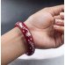 Elegant Red Floral Pola Bracelet Pair