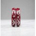 Classic Floral Motif Red Pola