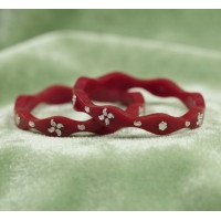 Silver Blossom Red Pola
