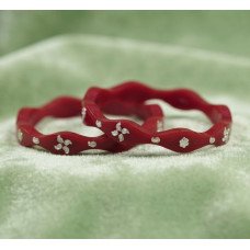 Silver Blossom Red Pola