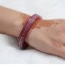 Regal Red Filigree Bracelet