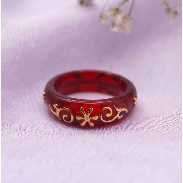 Golden Petal Resin Band