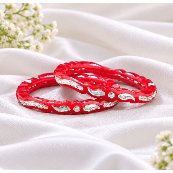 Red and Silver Bangles