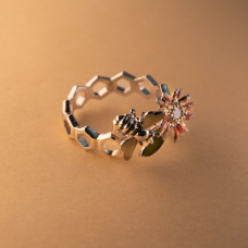 Golden Hive Ring