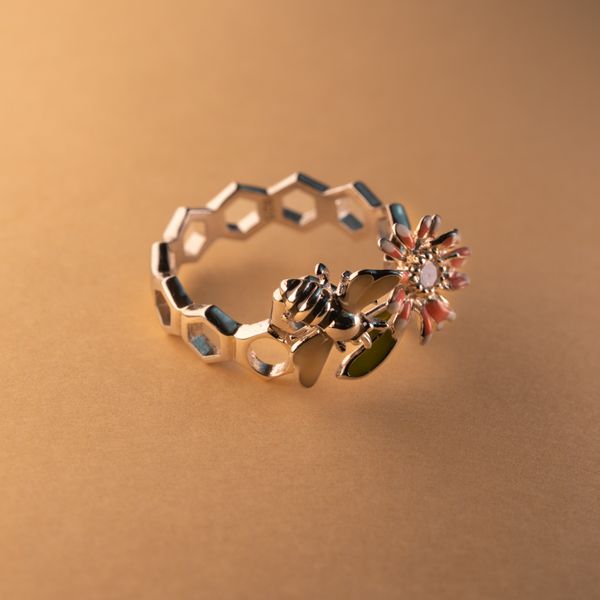 Golden Hive Ring