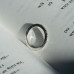 Simple Silver Crystal Ring