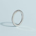 Simple Silver Crystal Ring