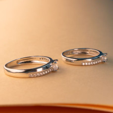 Couple Matching Promise Rings