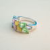 Rainbow Leaf Gemstone Ring