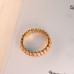 Two-Line Sparkle Gold Ring