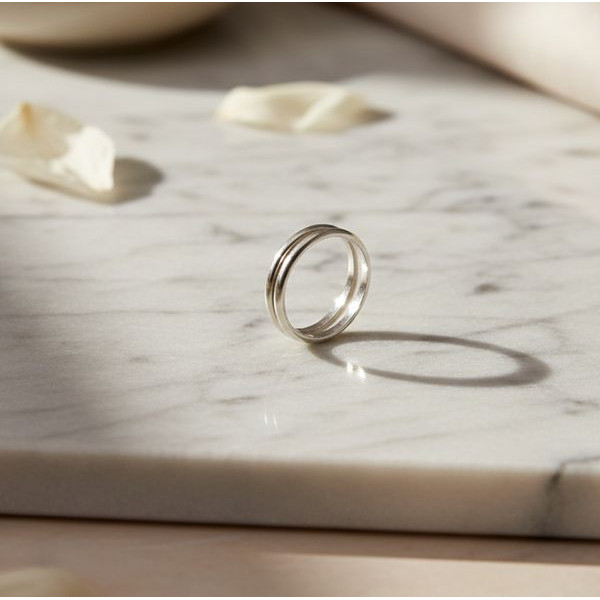 Silver Band Ring adjustable