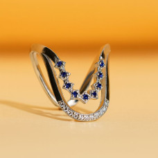 Blue Star Diamond Ring