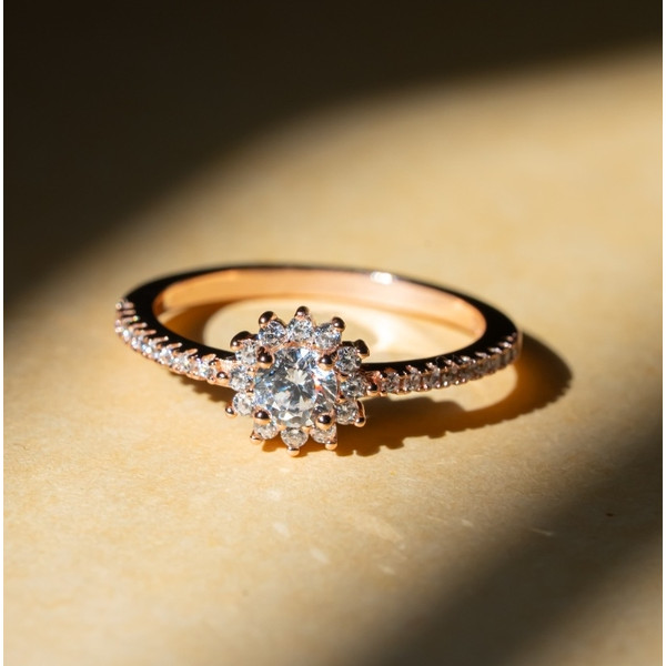 Nova Pavé Solitaire Ring