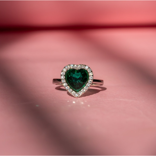 Forever Green Heart Ring