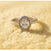 Oval Grace Halo Diamond Ring