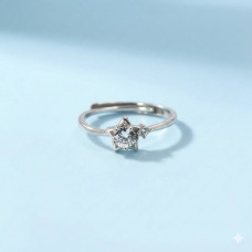 Celestial Star Solitaire Ring