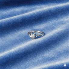 Soft Bloom Solitaire Ring