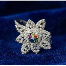 Starlight Bloom Diamond Ring