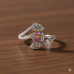 Prismatic Leaf Diamond Wrap Ring