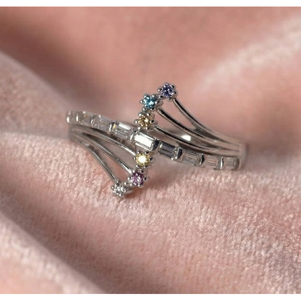 Celeste Rainbow Diamond Band