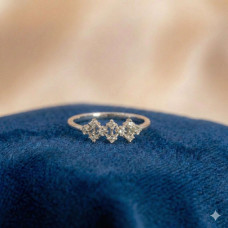 Trinity Bloom Diamond Ring