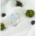 Purple Flower Sterling Ring