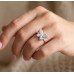 Blue Petal Crystal Ring