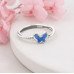 Silver Leaf Twist Ring