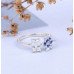 Sparkling Leaf Wrap Ring