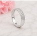 Twisted Floral Silver Band
