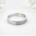 Twisted Floral Silver Band