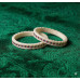 Pearl White Enamel Kada Set