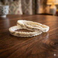 Peacock Motif Luxe Bangles