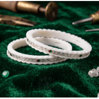 Classic Ivory Charm Bangles
