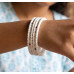 White Luxe Embellished Bangles