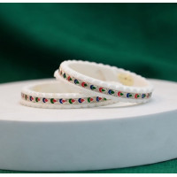 Silver Petal Charm Bracelets