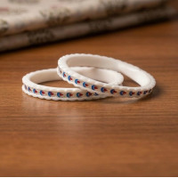 Ivory Peacock Grace Bangles