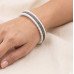 Silver Charm Beaded Designer Bangles