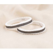 Silver Charm Beaded Designer Bangles