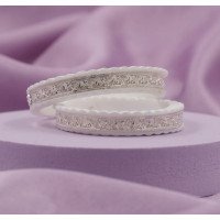 Vintage Charm White Resin Bangles