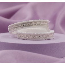 Vintage Charm White Resin Bangles