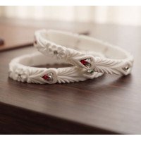 Mehendi Elegance Silver Kada